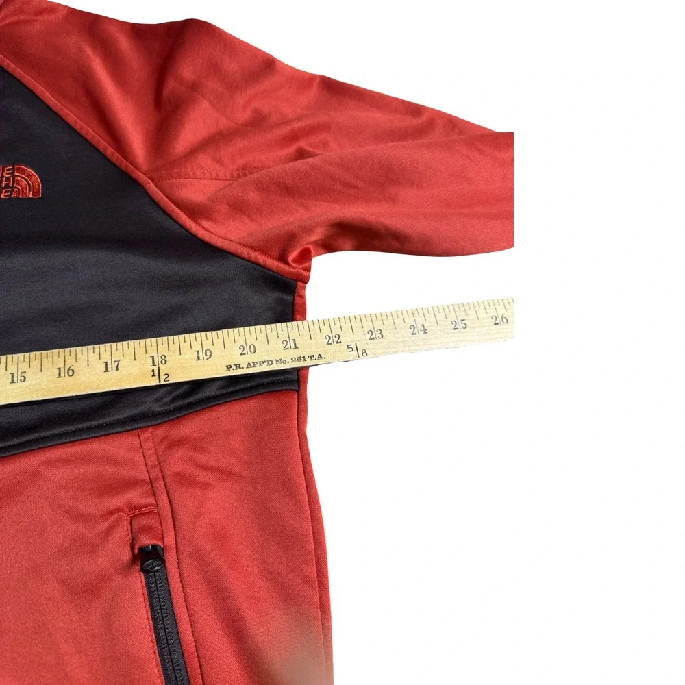 The North Face Full Zip Track Jacket Mens Medium Orange Brown NF0A3LFH Block